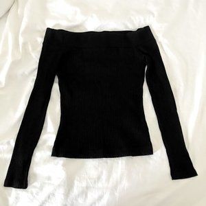 Wilfred off-shoulder ribbed top